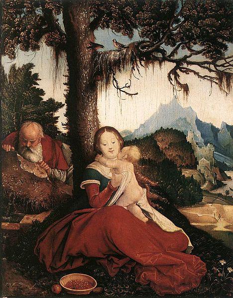 Hans Baldung Grien Rest on the Flight to Egypt Norge oil painting art